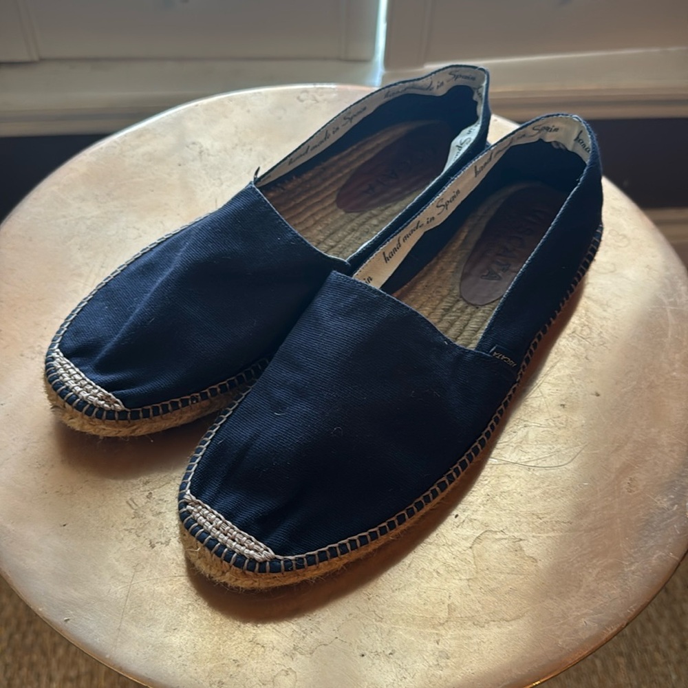 Viscata Men's Espadrille Flats Sitges navy Canvas Size 12/45EU